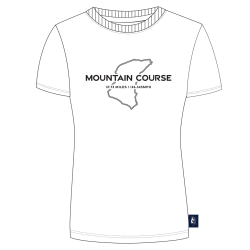 264 WHITE - MT. COURSE  LADIES  FITTED T-SHIRT 