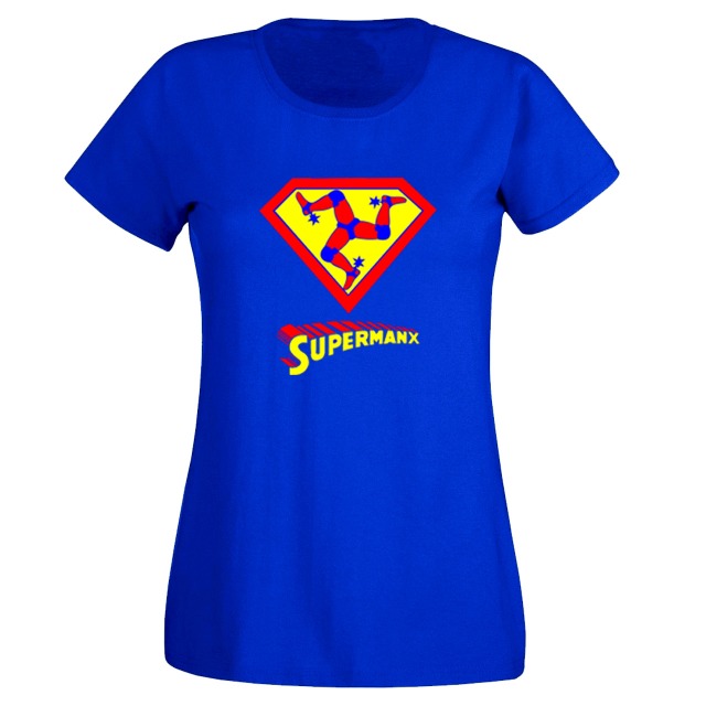 SP440 Supermanx Ladies T-shirt -  Royal Blue