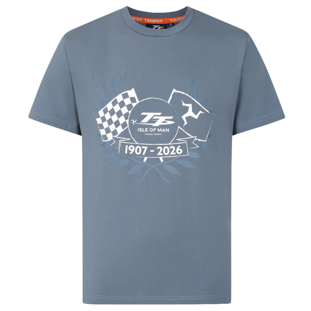 TT OFFICIAL BLUE GREY T-SHIRT - LAB 199BG