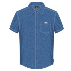 TT BLUE DENIM/ SHORT SLEEVE SHIRT 20ADS2