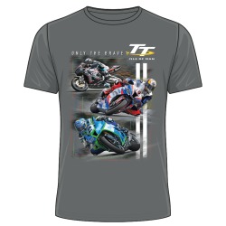 ONLY THE BRAVE - CHARCOAL T-SHIRT 20ATS22C