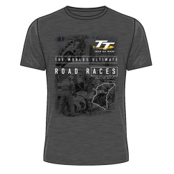 DARK HEATHER - ROAD RACES - T-SHIRT 20ATS9-DH