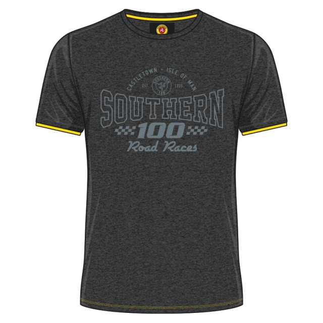 SOUTHERN 100 DARK GREY DELUXE T-SHIRT 20S100-ACTS1