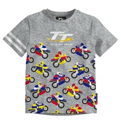 COLOURED BIKES - GREY BABY T-SHIRT 20ZBTS3