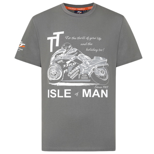 TT OFFICIAL CHARCOAL T-SHIRT - LAB 218
