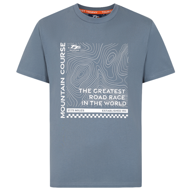 TT OFFICIAL BLUE GREY T-SHIRT - LAB 219