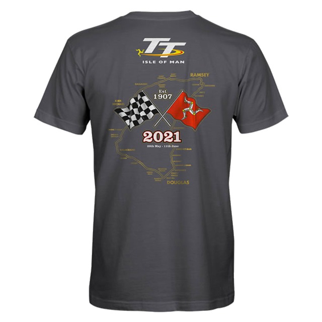  2021 TT Charcoal Gold Bikes T-Shirt 21ATS1-C