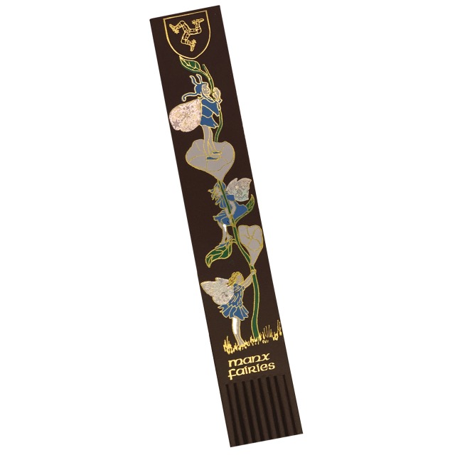 LEATHER BOOKMARK - MANX FAIRIES -  MG 510