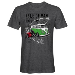 Isle of Man VW/BIKE Dark Heather T-Shirt 22IOM17DH