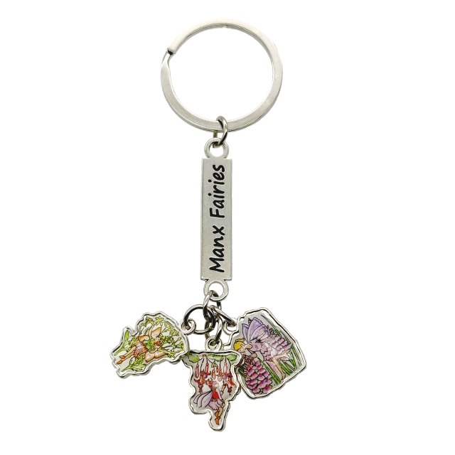 KEYRING - MANX FAIRY-FUCHSIA MG 808