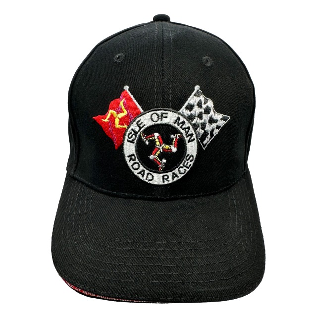 CROSS FLAGS BLACK BASEBALL CAP MG 485