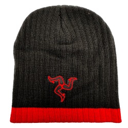 3LEGS BLACK/RED BEANIE MG 524