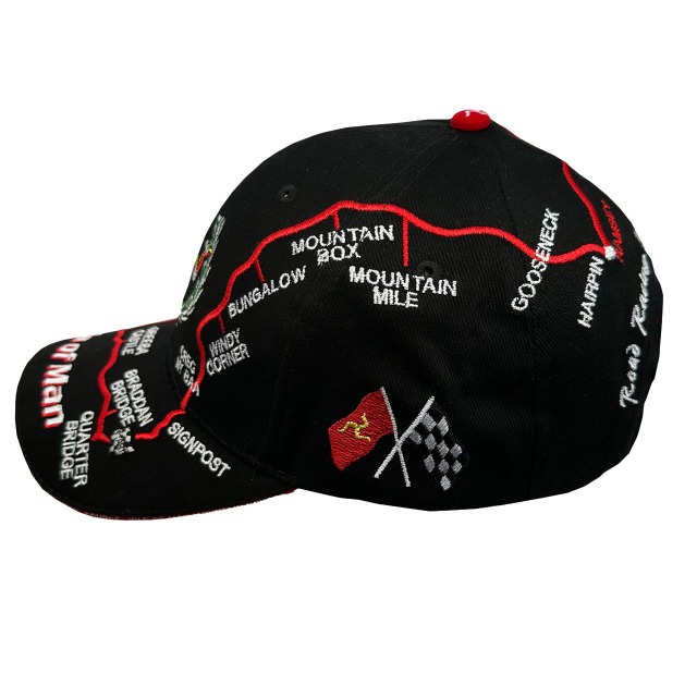 MOUNTAIN COURSE BLACK MAP CAP MG 478
