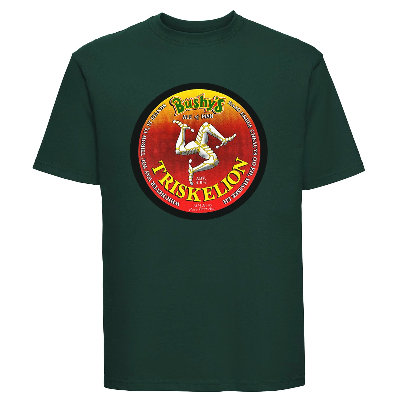 BUSHYS BOTTLE GREEN T SHIRT 23BUSAC ADULT PRINTED TEES TT
