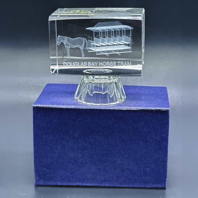 HORSE TRAM GLASS ORNAMENT MG 363