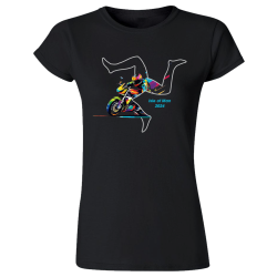 2024 RAINBOW BIKE - BLACK LADY T-SHIRT MLT 500