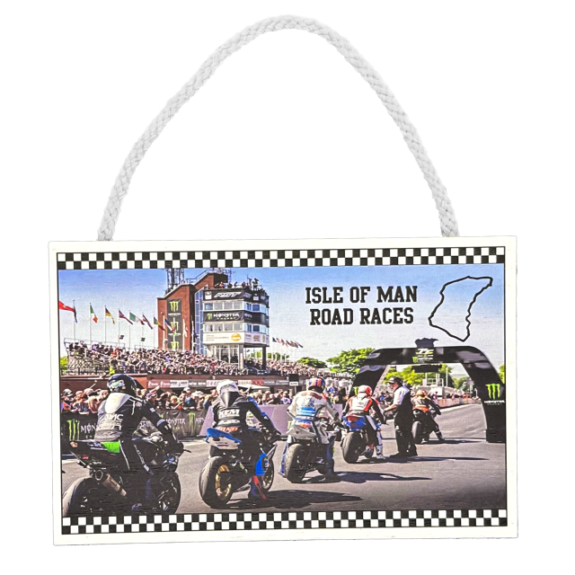 STARTED LINE - WOODEN WALL PLAQUE MG 272