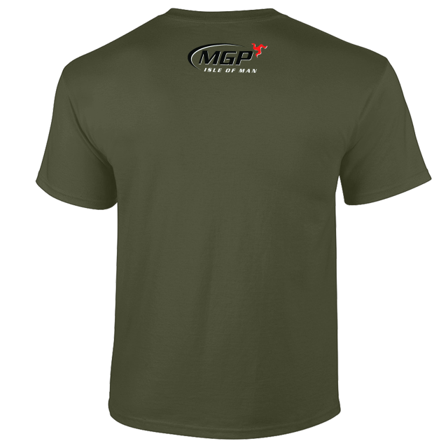 MANX GRAND PRIX - 2 BIKES- GREEN T-SHIRT 24MGP-GT
