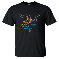 2024 RAINBOW BIKE - PRINTED BLACK T-SHIRT - MPT 500