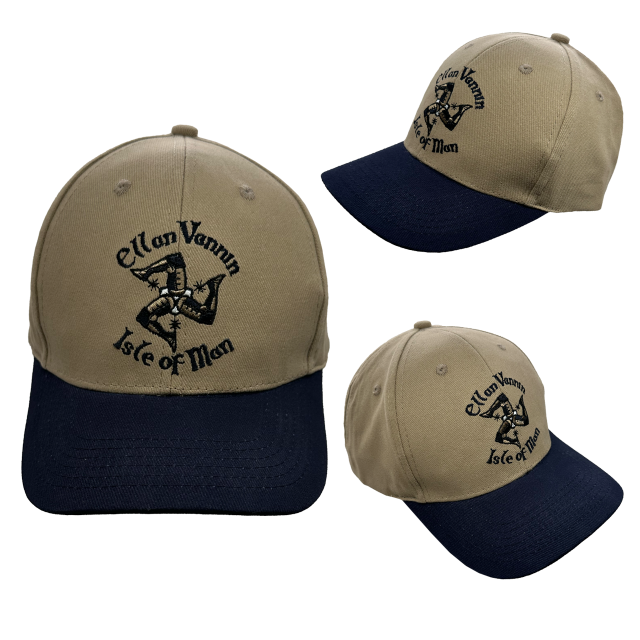 NATURAL/NAVY BASEBALL CAP MG 501