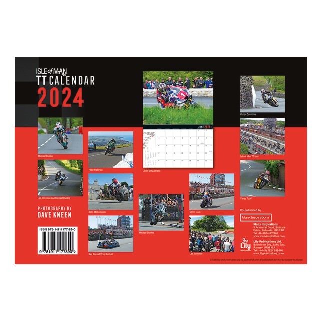 2024- Isle of Man TT Calendar MG 325