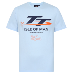 259 2024 DATED LIGHT BLUE LOGO T-SHIRT
