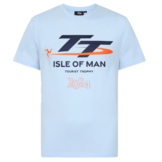 259 2024 DATED LIGHT BLUE LOGO T-SHIRT