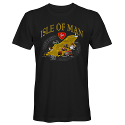 CELTIC YELLOW ISLAND- BLACK T-SHIRT 25IOM31