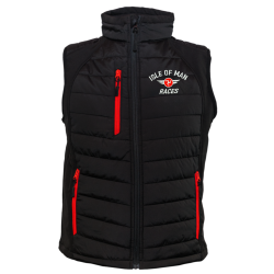 BLACK/RED RACING WINGS GILET 25 EMB3