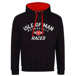 BLACK/RED RACING WINGS HOODIE 25 EMB1
