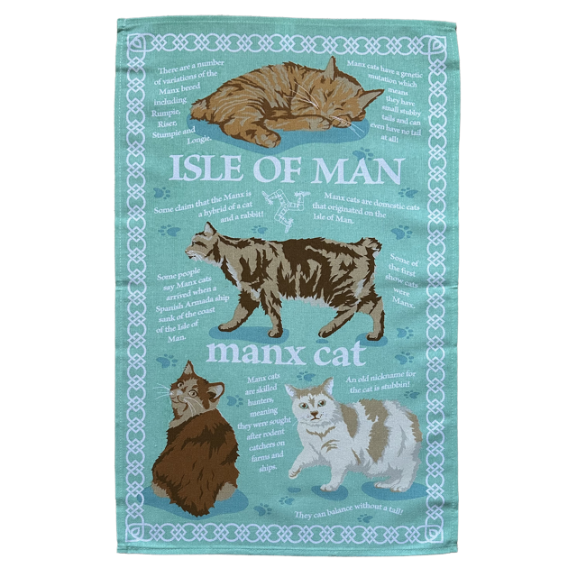 TEA TOWEL - MANX CATS MG 792