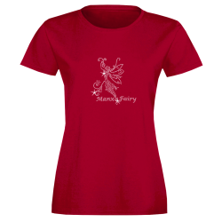 MANX FAIRY - DARK PINK LADIES T-SHIRT - 25MLDT 255