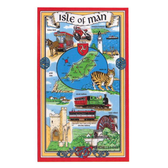 MANX SCENES TEA-TOWEL MG 556