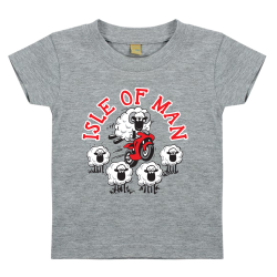 CUTE SHEEP - GREY BABY T-SHIRT 25BTS4