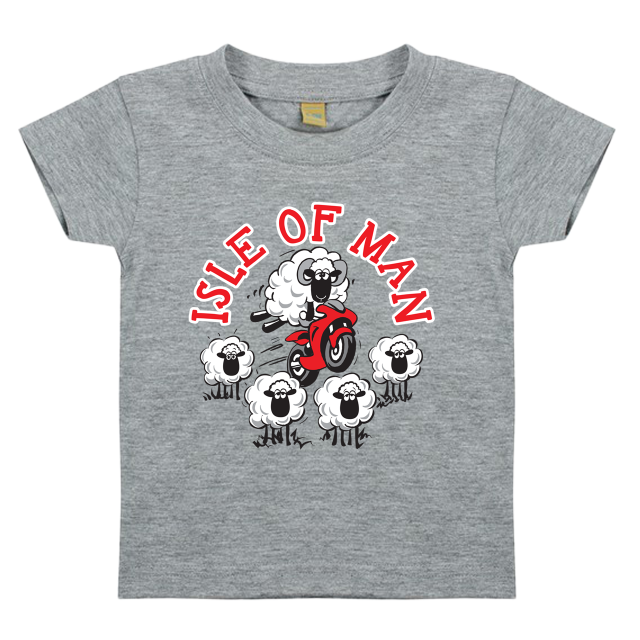 CUTE SHEEP - GREY BABY T-SHIRT 25BTS4