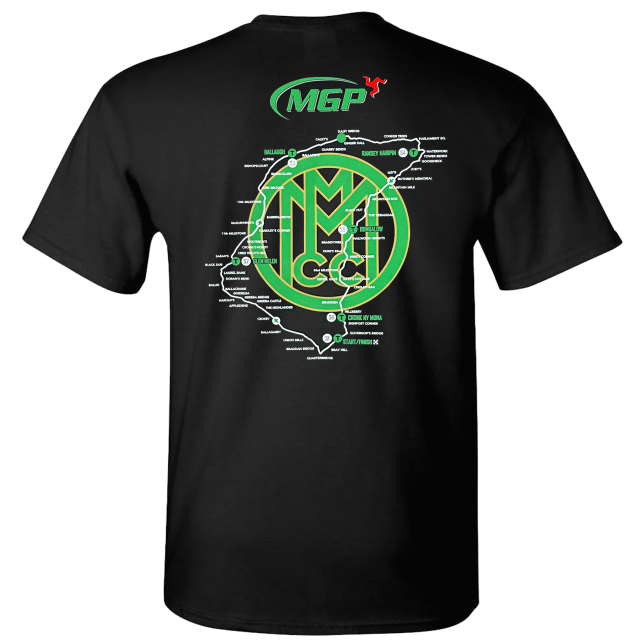 2025 - MANX GRAND PRIX-BLACK T-SHIRT 25MGP-BT