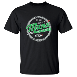 2025 - MANX GRAND PRIX-BLACK T-SHIRT 25MGP-BT