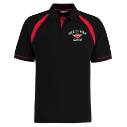 BLACK/RED RACING WINGS POLO 25 EMB4
