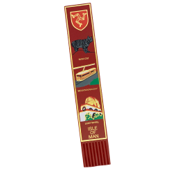 LEATHER BOOKMARK - ISLE OF MAN -  MG 510