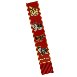 LEATHER BOOKMARK - MANX CAT -  MG 434