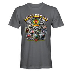 SOUTHERN 100 - 70TH ANNIVERSARY - CHARCOAL T-SHIRT S100-70TH-C