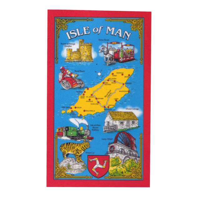 MANX SCENES TEA-TOWEL MG 555