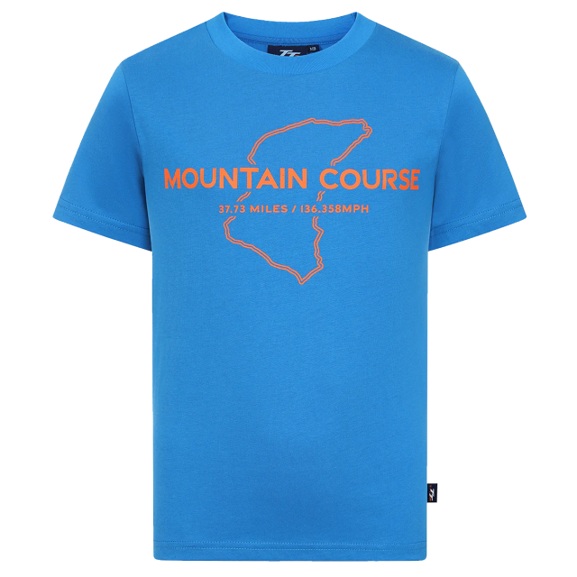 266 KIDS - MT. COURSE BRIGHT BLUE T-SHIRT 