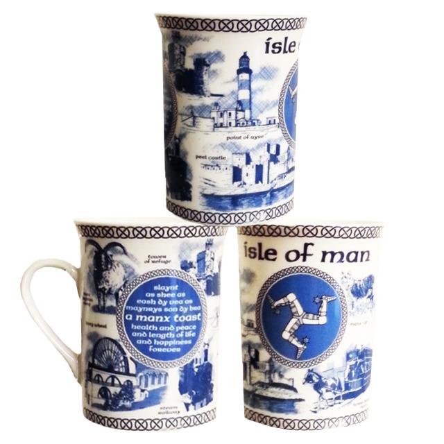 MUGS - Isle of Man Scenes - Blue & White MG 267