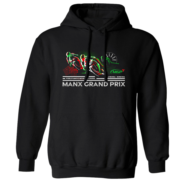 2026 - MGP BIKE RECORDS LINE - BLACK HOODIE 26MGP H07B