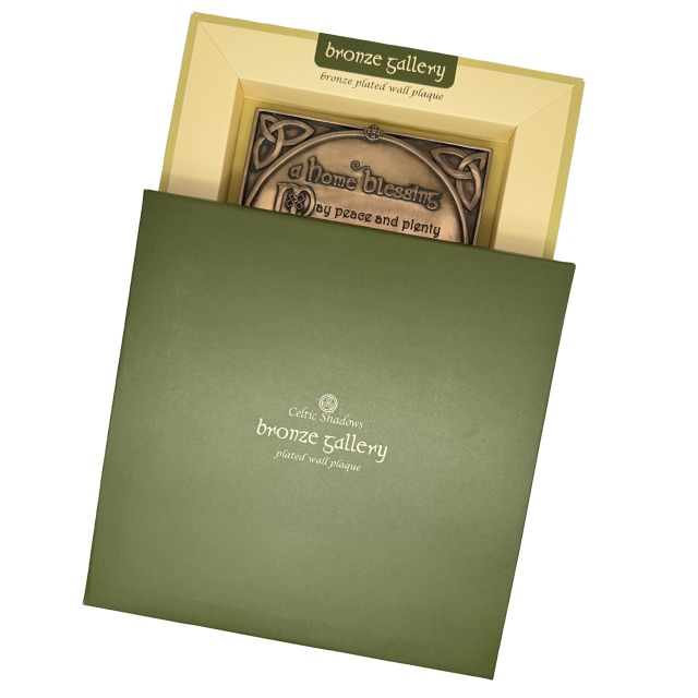 HOME BLESSING - BROZE PLATED WALL PLAUQE  MG 339