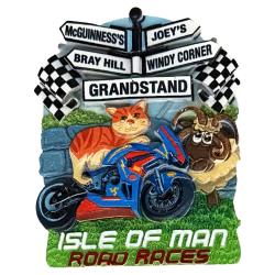 Isle of Man Road Races Resin Fridge Magnet – MG 607