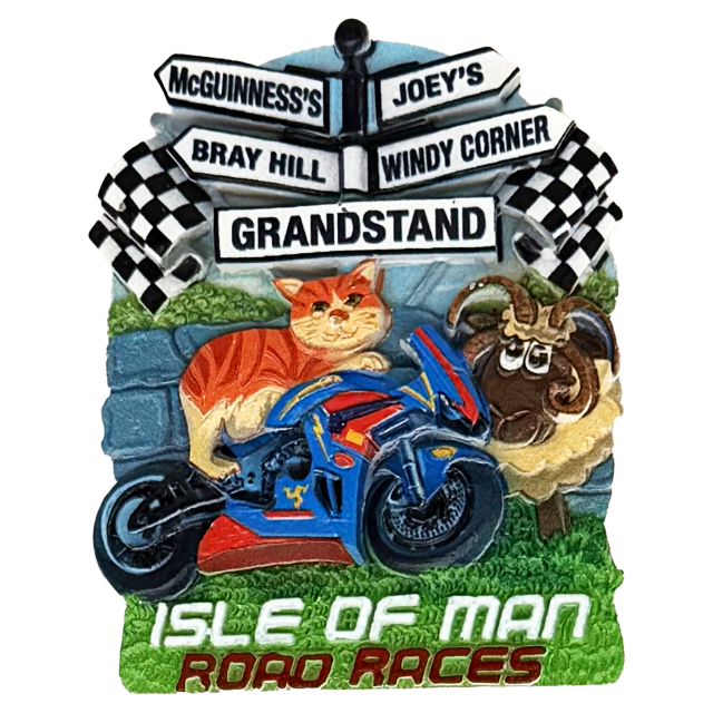 Isle of Man Road Races Resin Fridge Magnet – MG 607