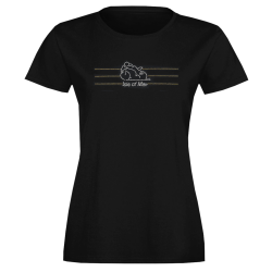 Diamante Bike - Black Ladies Fitted T-Shirt - MLDT 265