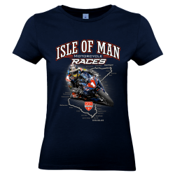 BIKE No 1 LADIES-NAVY T-SHIRT LTS 34
